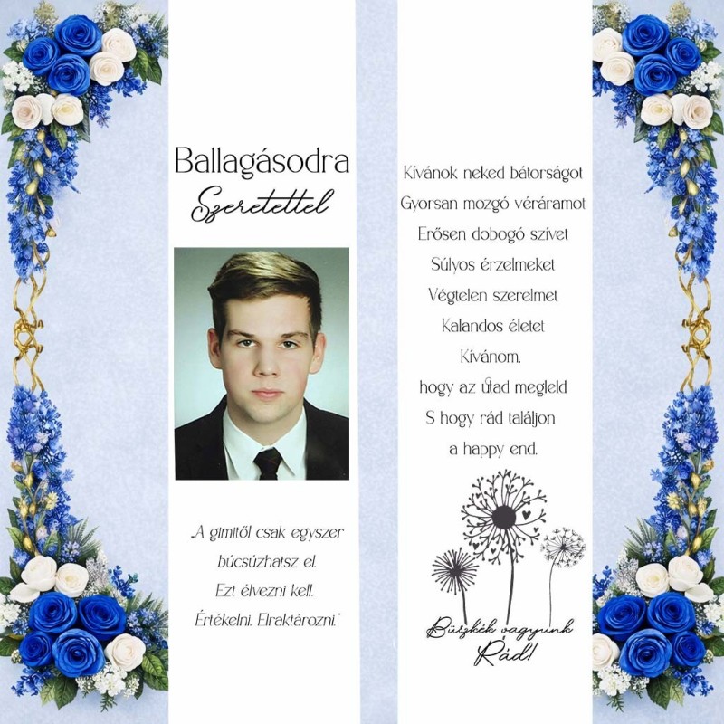 Fényképes Ballagási szalag 4