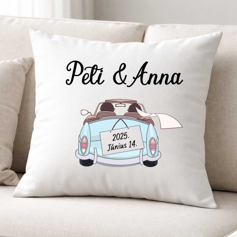 Esküvői ajándék párna 2