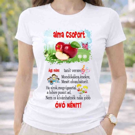 Neves alma csoport póló óvó néninek