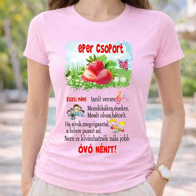 Neves eper csoport póló óvó néninek
