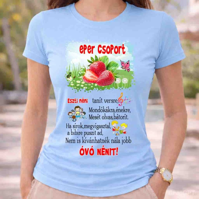 Neves eper csoport póló óvó néninek