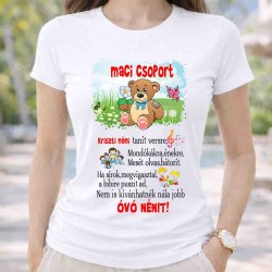 Neves maci csoport póló óvó néninek