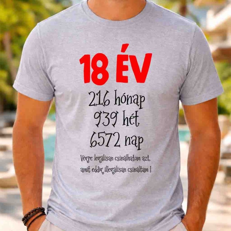 18. születésnapi póló