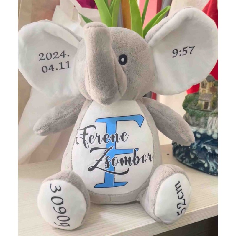Személyre szabott plüss elefánt másolata
