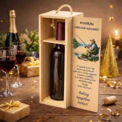 Fényképes egyedi bortartó nyugdíjba vonulás