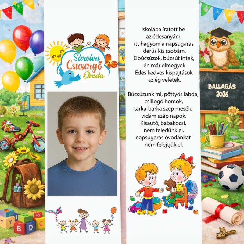 Óvodás Ballagási szalag 3